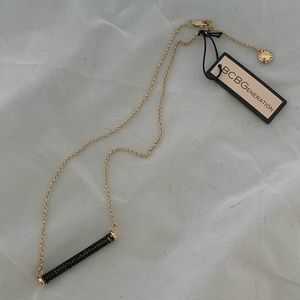 BCBGeneration *NWT* Gold/Black Tone Bar Necklace🖤